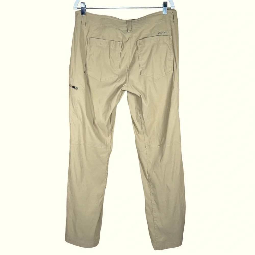Eddie Bauer First Ascent Men’s Dark Tan Nylon Blend Pants 35 X 32 EUC - Picture 4 of 14